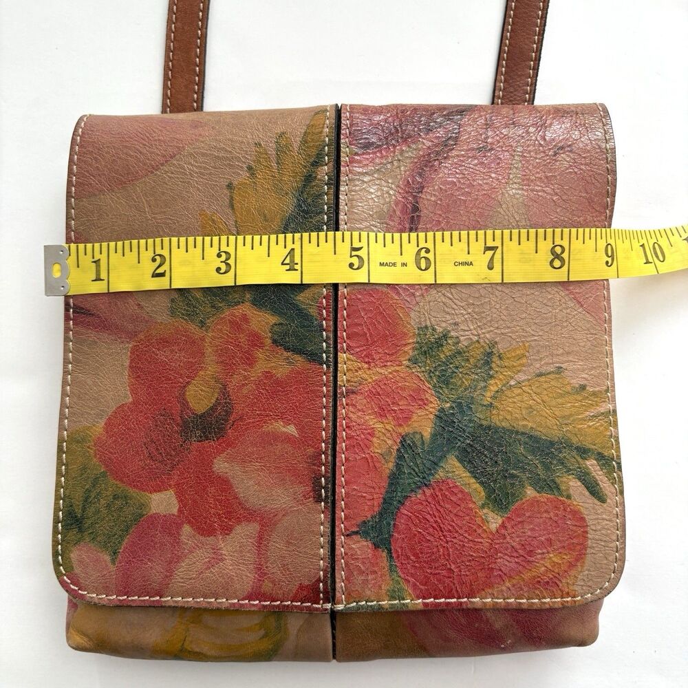 Patricia Nash Granada Floral Leather Crossbody Bag Boho Multicolor - Picture 11 of 13